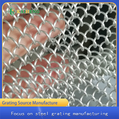 Metallsonnenschutz-dekorativer Draht Mesh Partition Aluminum Door Curtain