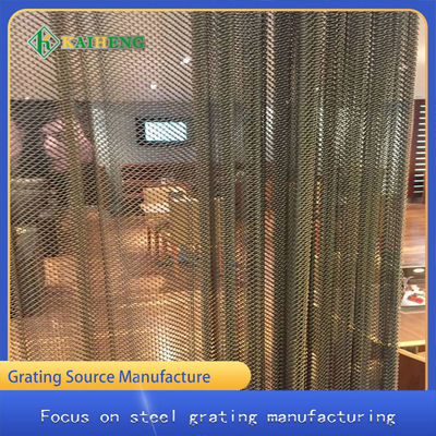 Metallsonnenschutz-dekorativer Draht Mesh Partition Aluminum Door Curtain