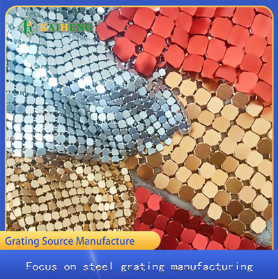 Goldsilber-dekorativer Draht Mesh Metal Aluminum Chain Curtain