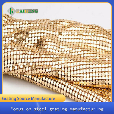 Goldsilber-dekorativer Draht Mesh Metal Aluminum Chain Curtain